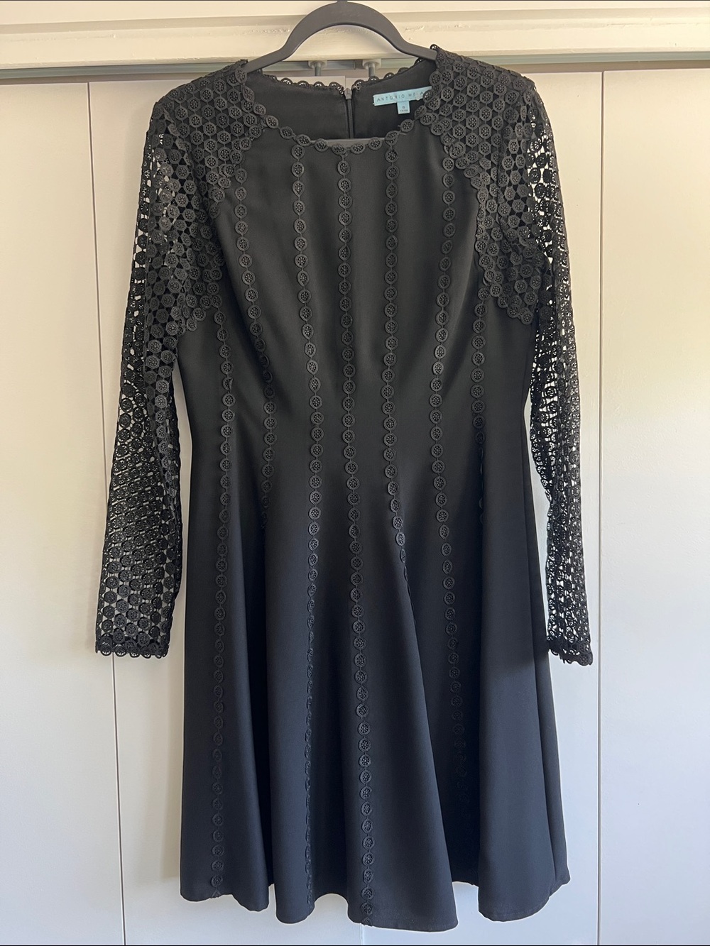 ANTONIO MELANI Black Long Sleeve Dress